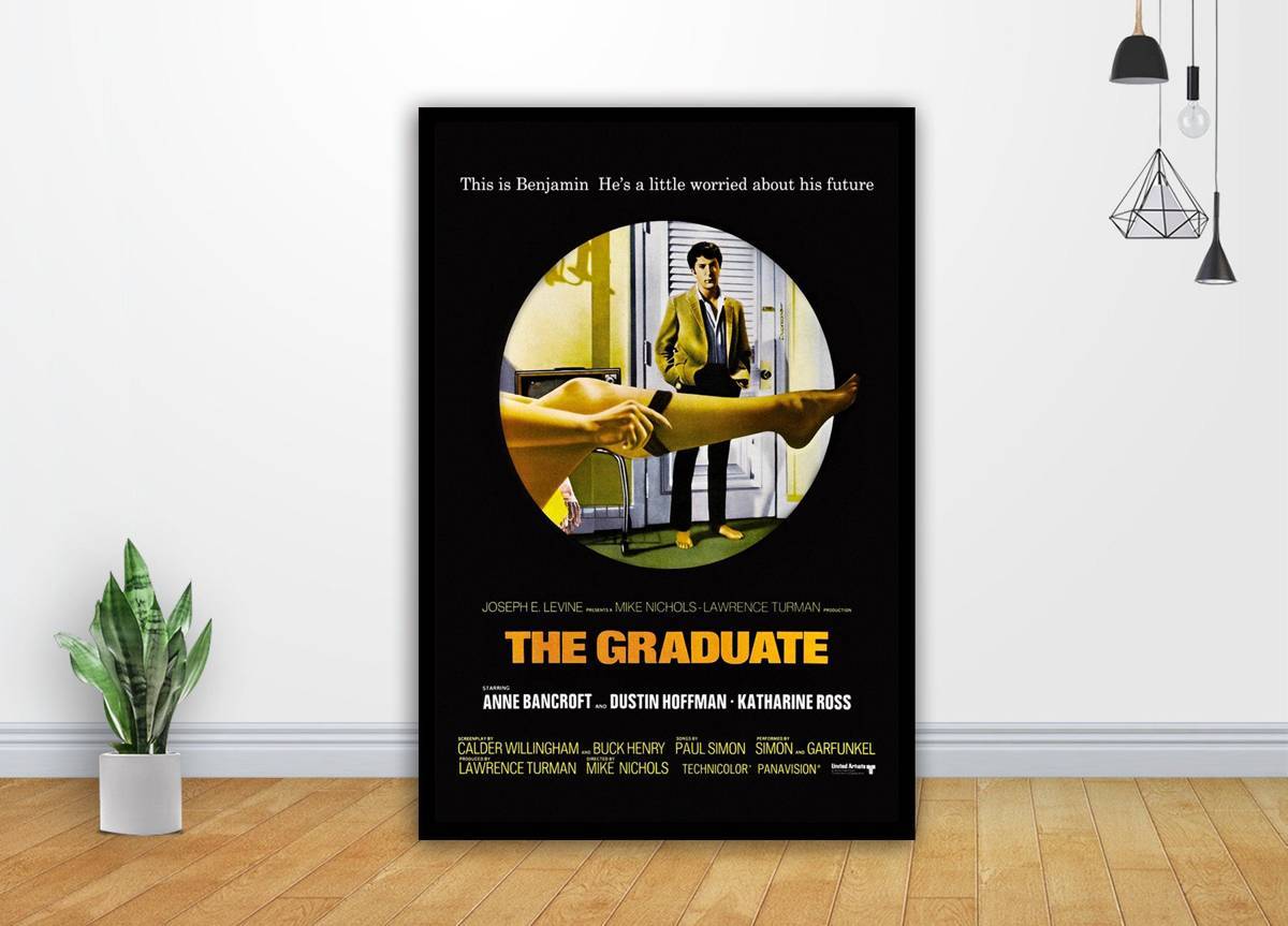 The Graduate Classic Movie Vintage Retro Art - Poster | Canvas Wall Art Print