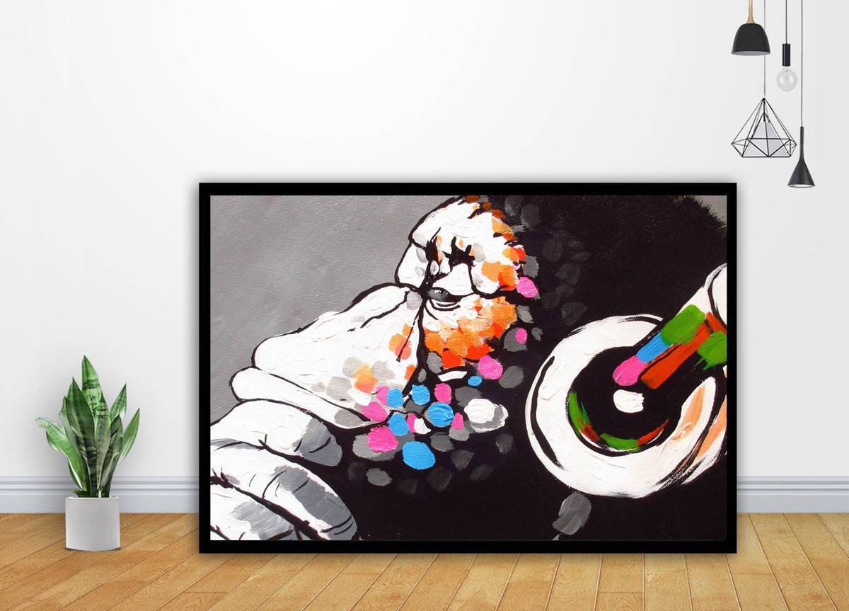 Australia Street Monkey Ape Dj Painting Art - Poster | Canvas Wall Art Print