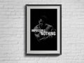Famous Boxer. Impossible Is Nothing -. Typographic Print. Motivational Wall Art. - Poster | Canvas Wall Art Print