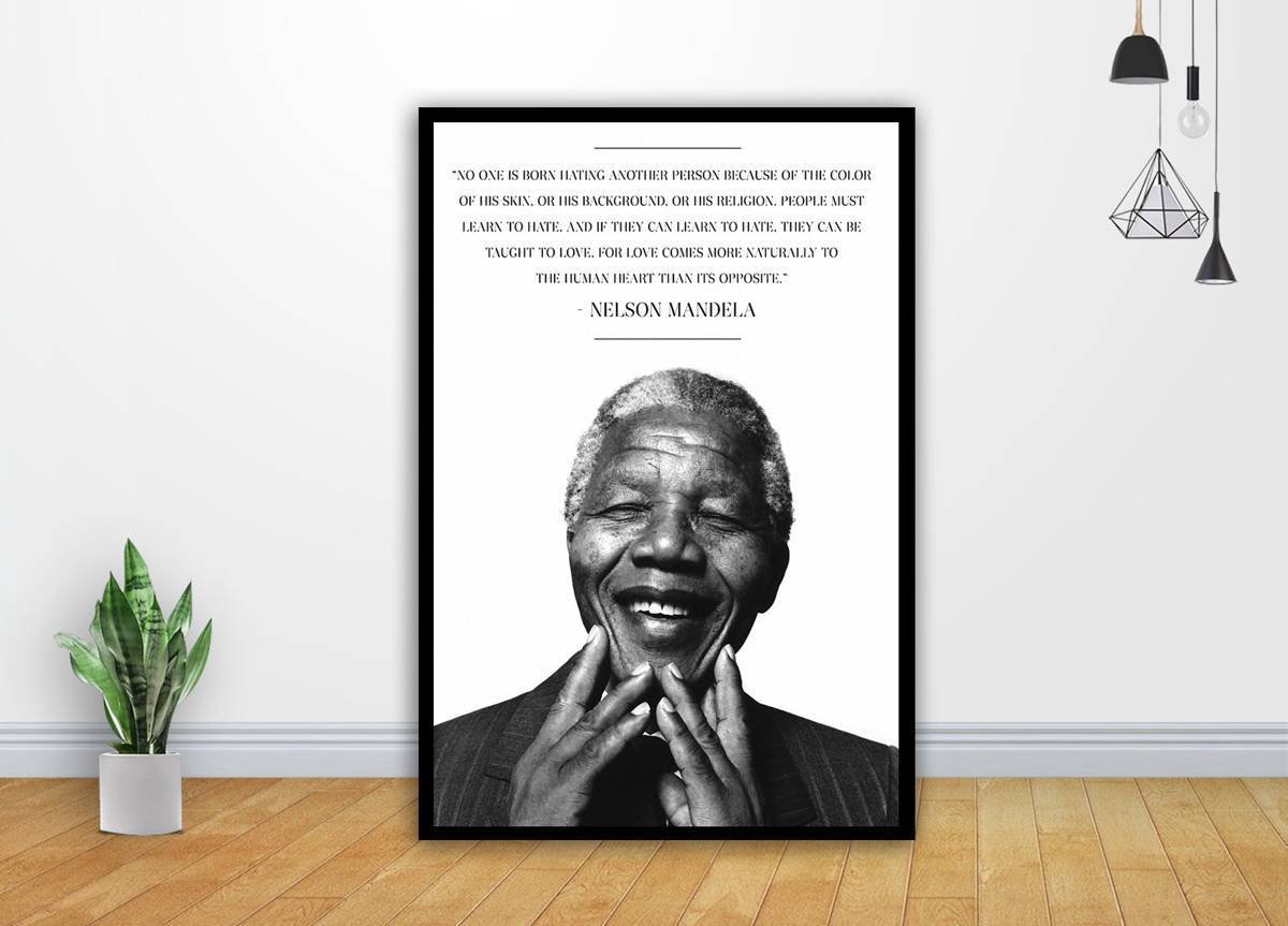 Nelson Mandela Quote Madeba Art - Poster | Canvas Wall Art Print