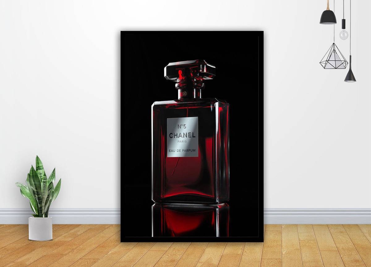 Vintage Chanel 5 Black Model Art - Poster | Canvas Wall Art Print