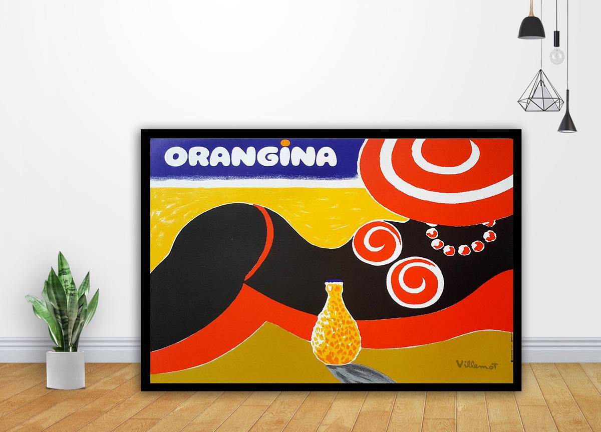 Vintage Advertising Orangina Art - Poster | Canvas Wall Art Print