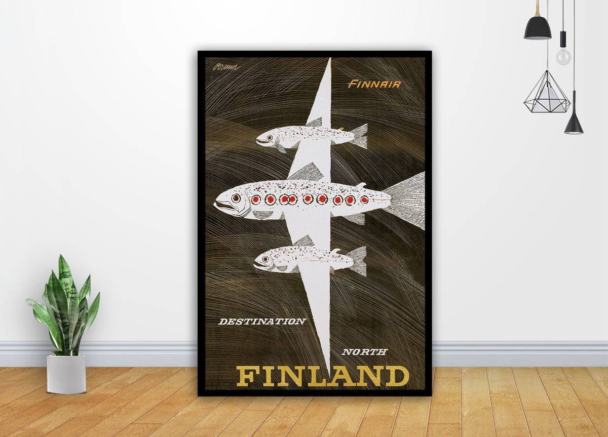 Vintage Finland Art - Poster | Canvas Wall Art Print