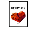 Heartless Poly Art Poster, Hypebeast Poster, Hip Hop Poster, Urban Wall Art, Graffiti Wall Art, Music Posters - Poster | Canvas Wall Art Print