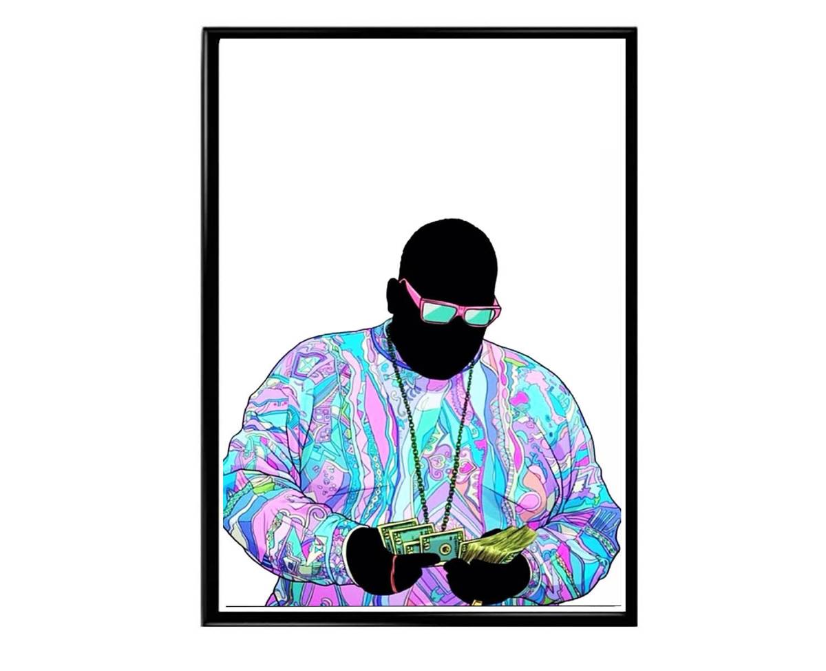 Notorious Big Colorful Poster, Sneaker Poster, Hypebeast Poster, Urban Wall Art, Graffiti Wall Art, Music Posters, Classic Hip Hop Art - Poster | Canvas Wall Art Print