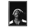 Tupac Black/White Poster, Sneaker Poster, Hypebeast Poster, Urban Wall Art, Graffiti Wall Art, Music Posters, Classic Hip Hop Art - Poster | Canvas Wall Art Print