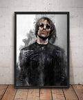 Liam Gallagher Print Liam Gallagher Oasis Wall Art - Poster | Canvas Wall Art Print