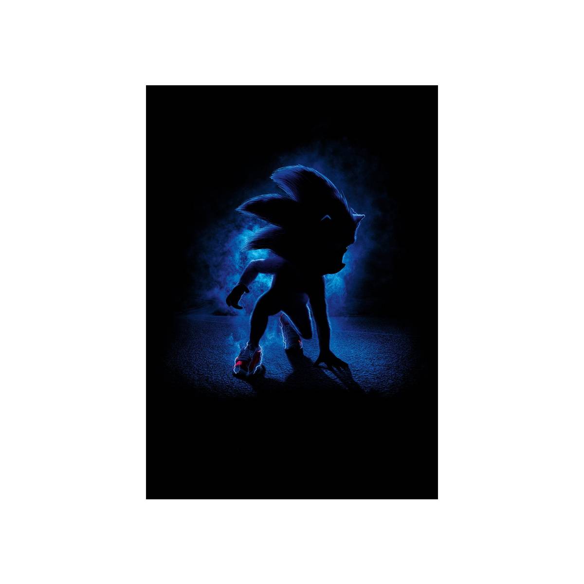 Sonic The Hedgehog 2020 Movie Ver. 2 (Textless) - Poster | Canvas Wall Art Print