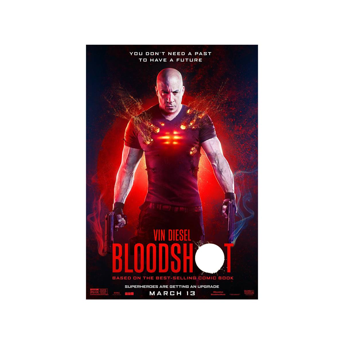 Bloodshot 2020 Movie Ver. 1 - Poster | Canvas Wall Art Print