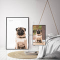 Personalized Pet Portrait Print. Animal Illustration. Custom Wall Art Gift. - Poster | Canvas Wall Art Print