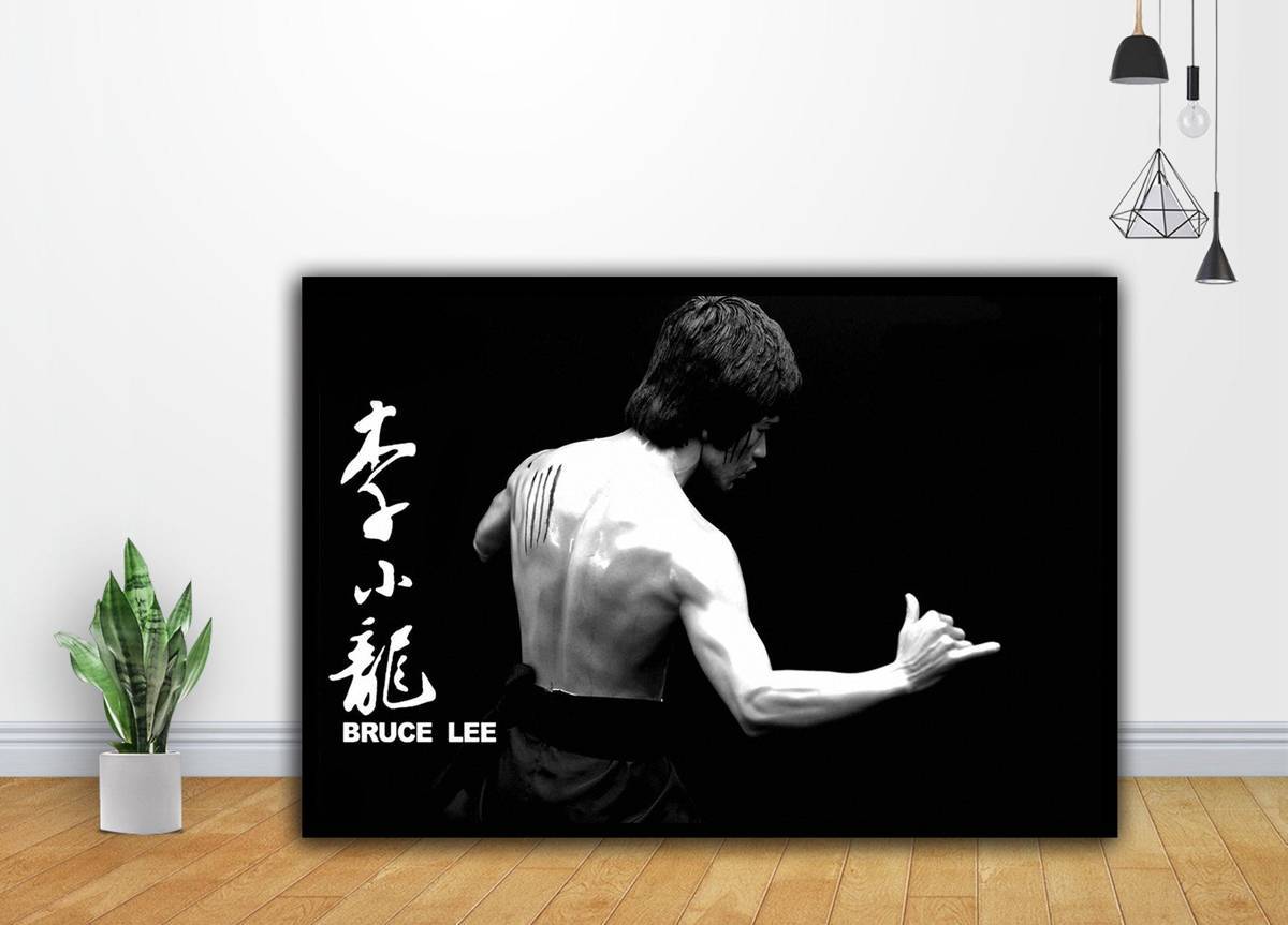 Bruce Lee Kung Fu Film Art - Poster | Canvas Wall Art Print