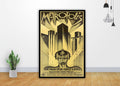 Metropolis Old Film Painting Art - Poster | Canvas Wall Art Print