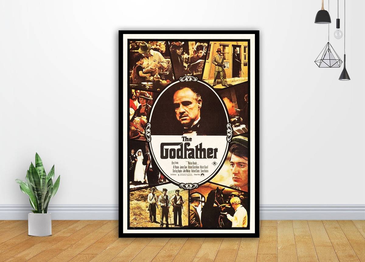 The Godfather 1972 Retro Classic Movie Art - Poster | Canvas Wall Art Print