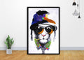 Banksy Street Pussy Cat Mafia Painting Art - Poster | Canvas Wall Art Print