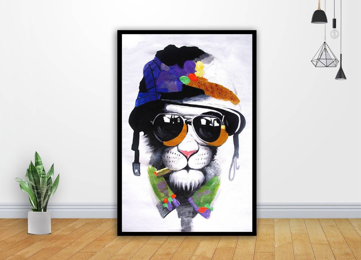 Banksy Street Pussy Cat Mafia Painting Art - Poster | Canvas Wall Art Print