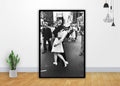 Sailor'S Kiss Aug 14 1945 Retro Classic Bw Art - Poster | Canvas Wall Art Print