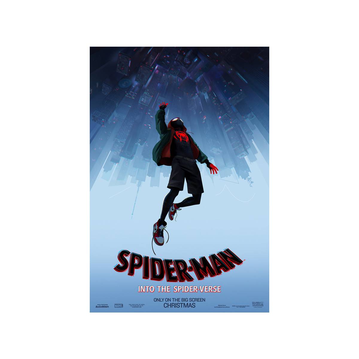Spider-Man: Into The Spider-Verse 2018 Movie Ver. 2 - Poster | Canvas Wall Art Print