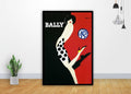 Bally Shoes Black Red Art - Poster | Canvas Wall Art Print