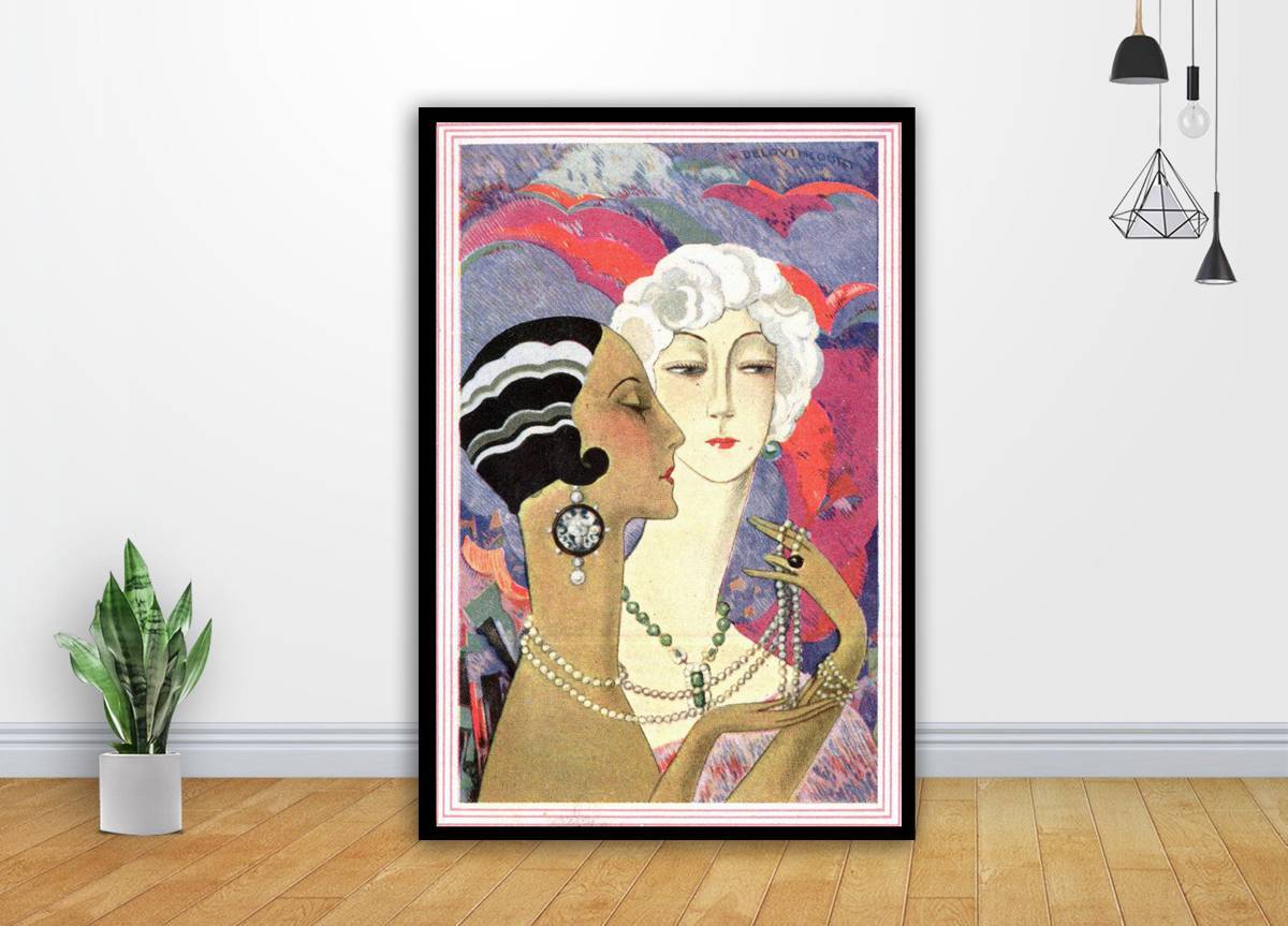 Vintage Deco Fashion Model Art - Poster | Canvas Wall Art Print