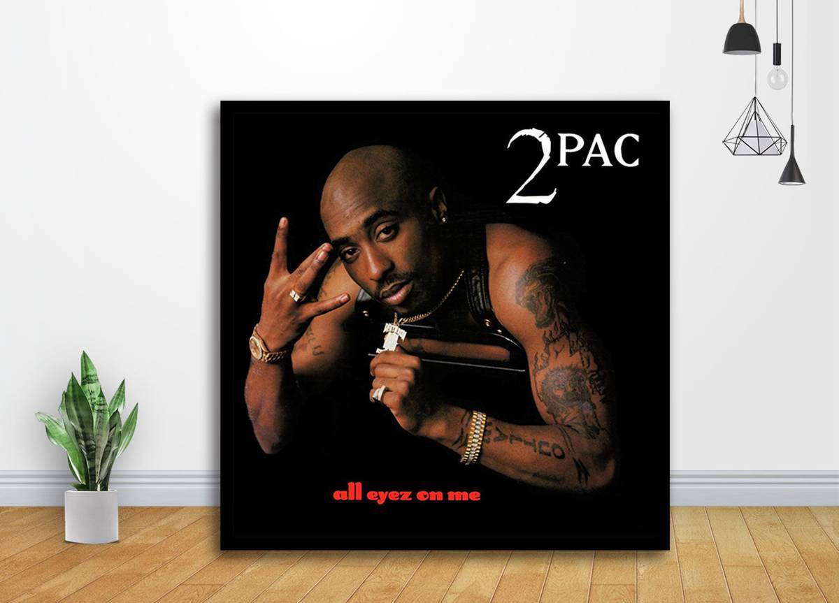 Tupac Shakur 2Pac Music Album Cover Art - Poster | Canvas Wall Art Print