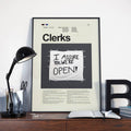 Clerks Mid-Century Modern Inspired Print - Poster | Canvas Wall Art Print