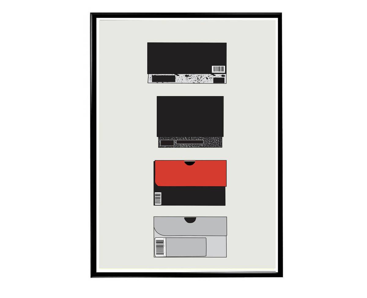 Sneaker Box Stack Poster, Hypebeast Poster, Kicks Poster, Urban Wall Art, Graffiti Wall Art, Streetwear Posters, Sneaker Wall Art - Poster | Canvas Wall Art Print