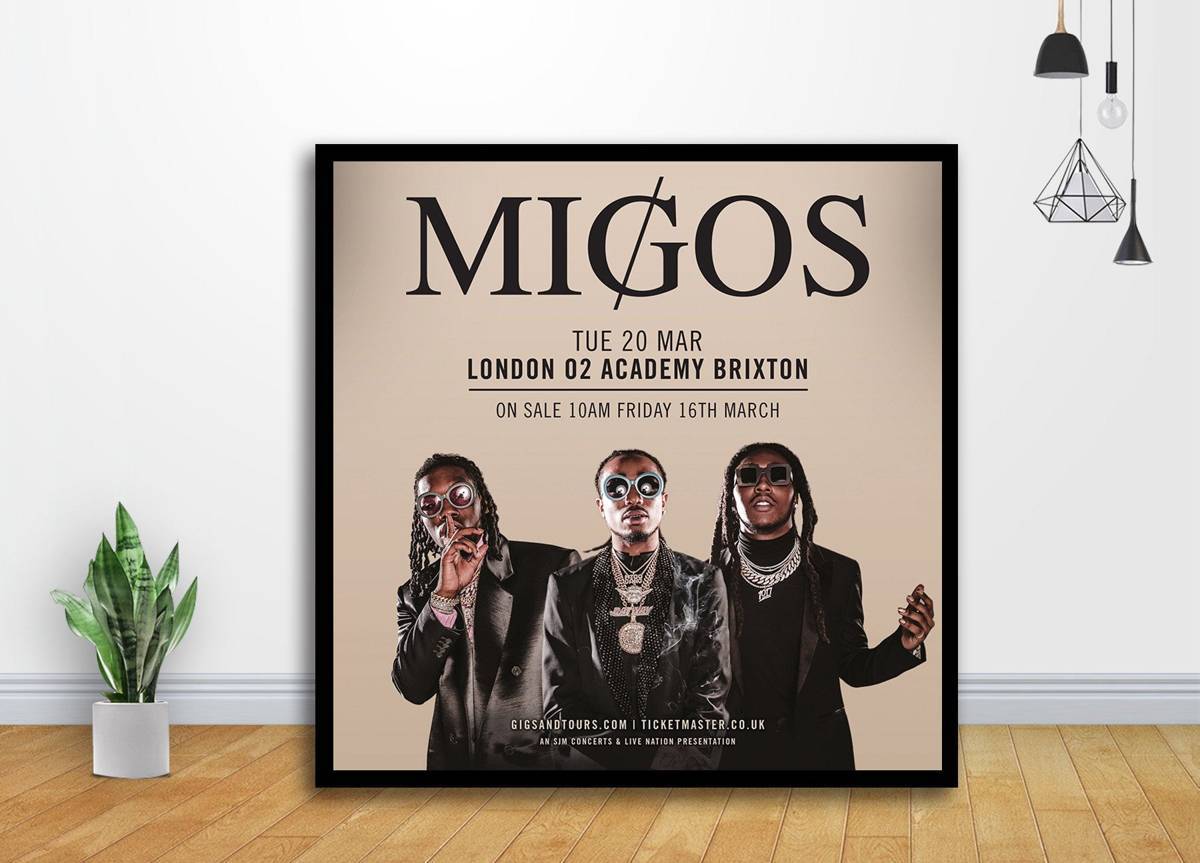 Migos Culture Ii Drake Walk It Talk It Music Album Cover Art - Poster | Canvas Wall Art Print
