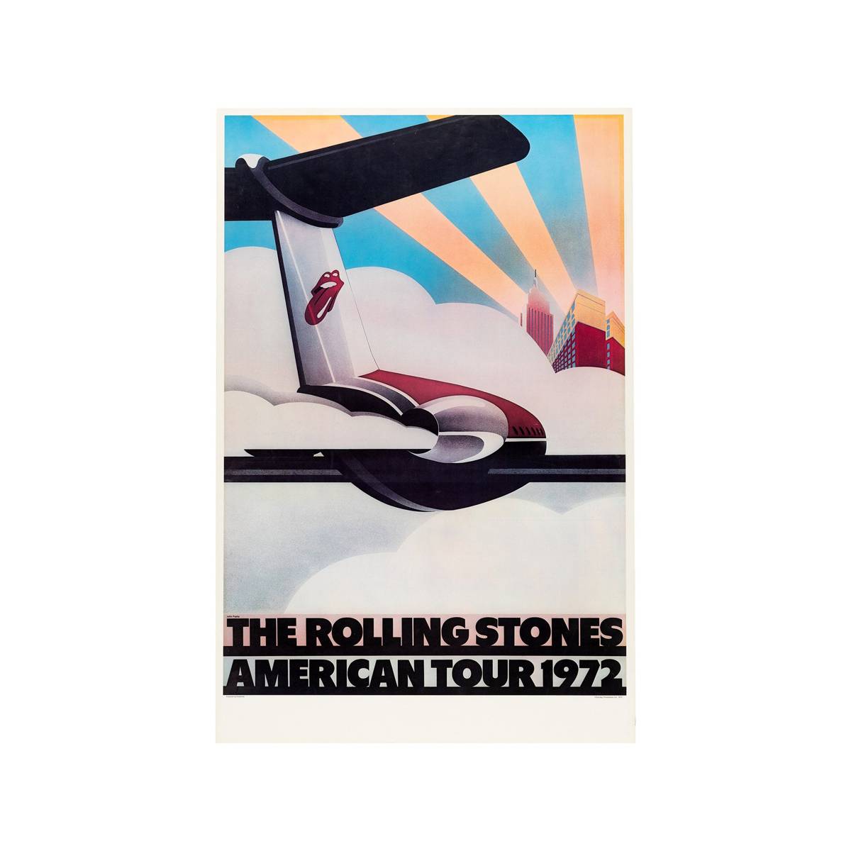 The Rolling Stones 1972 Concert - Poster | Canvas Wall Art Print