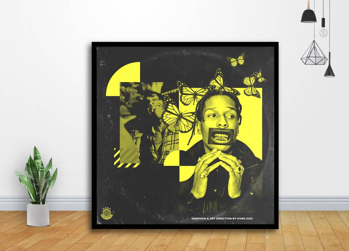 Asap Rocky Testing Music Album Cover Art - Poster | Canvas Wall Art Print
