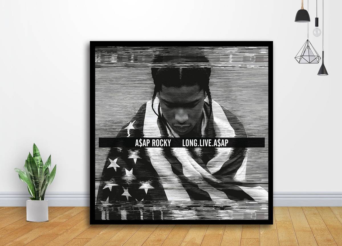 Asap Rocky Long Live Music Album Cover Art - Poster | Canvas Wall Art Print