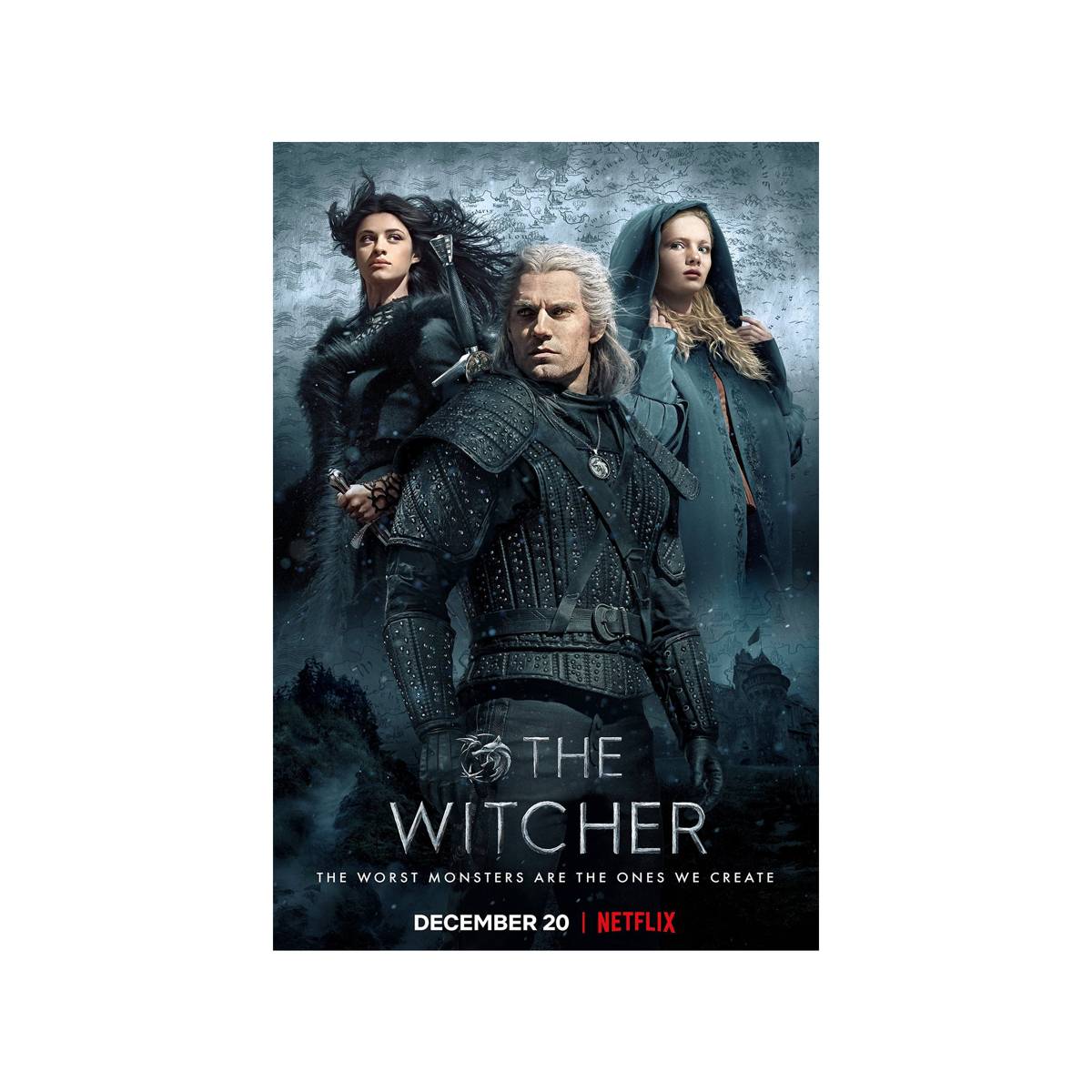 The Witcher 2019 Tv Series Ver. 1 - Poster | Canvas Wall Art Print