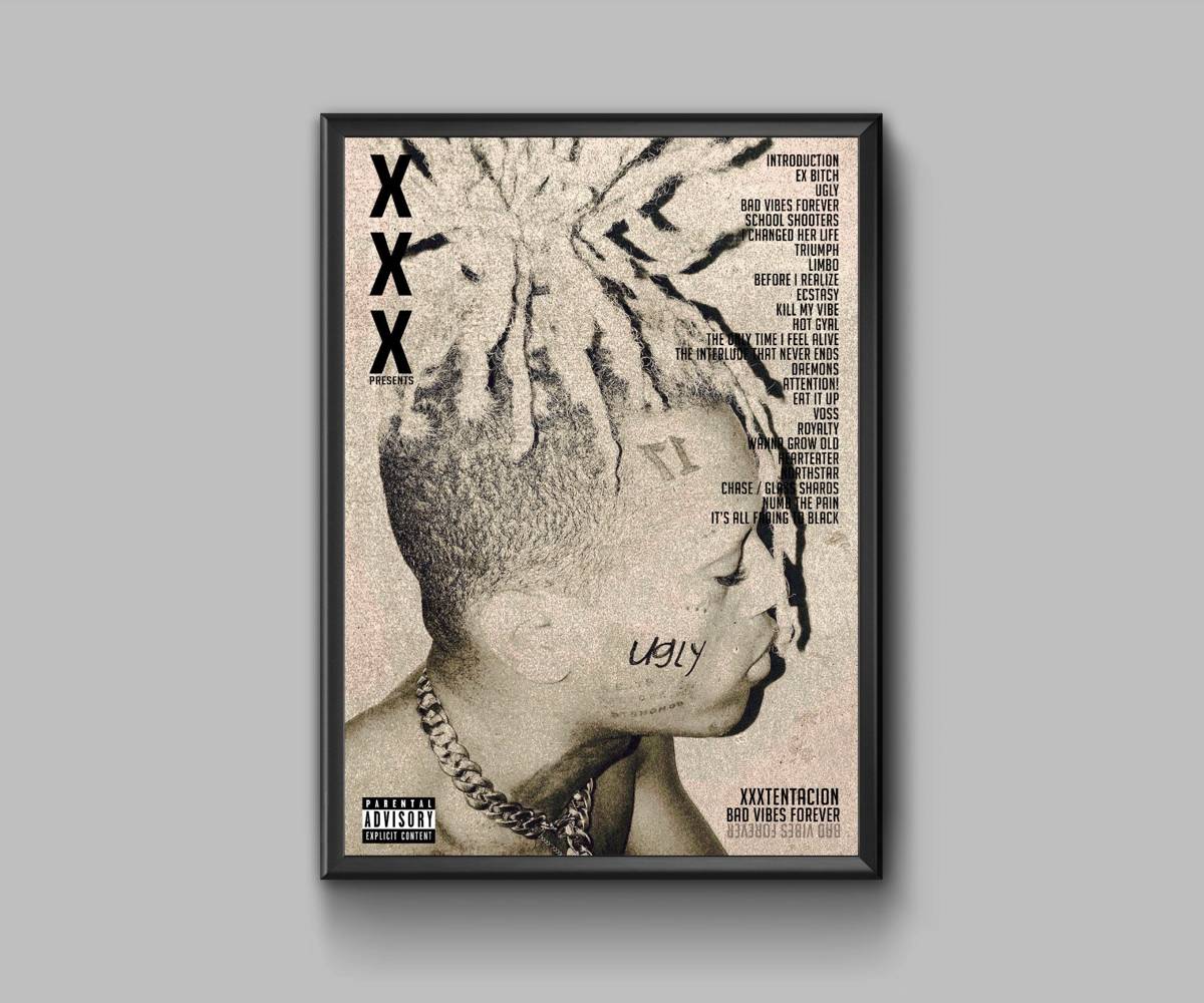 Xxxtentacion Bad Vibes Forever Album Cover - Poster | Canvas Wall Art Print