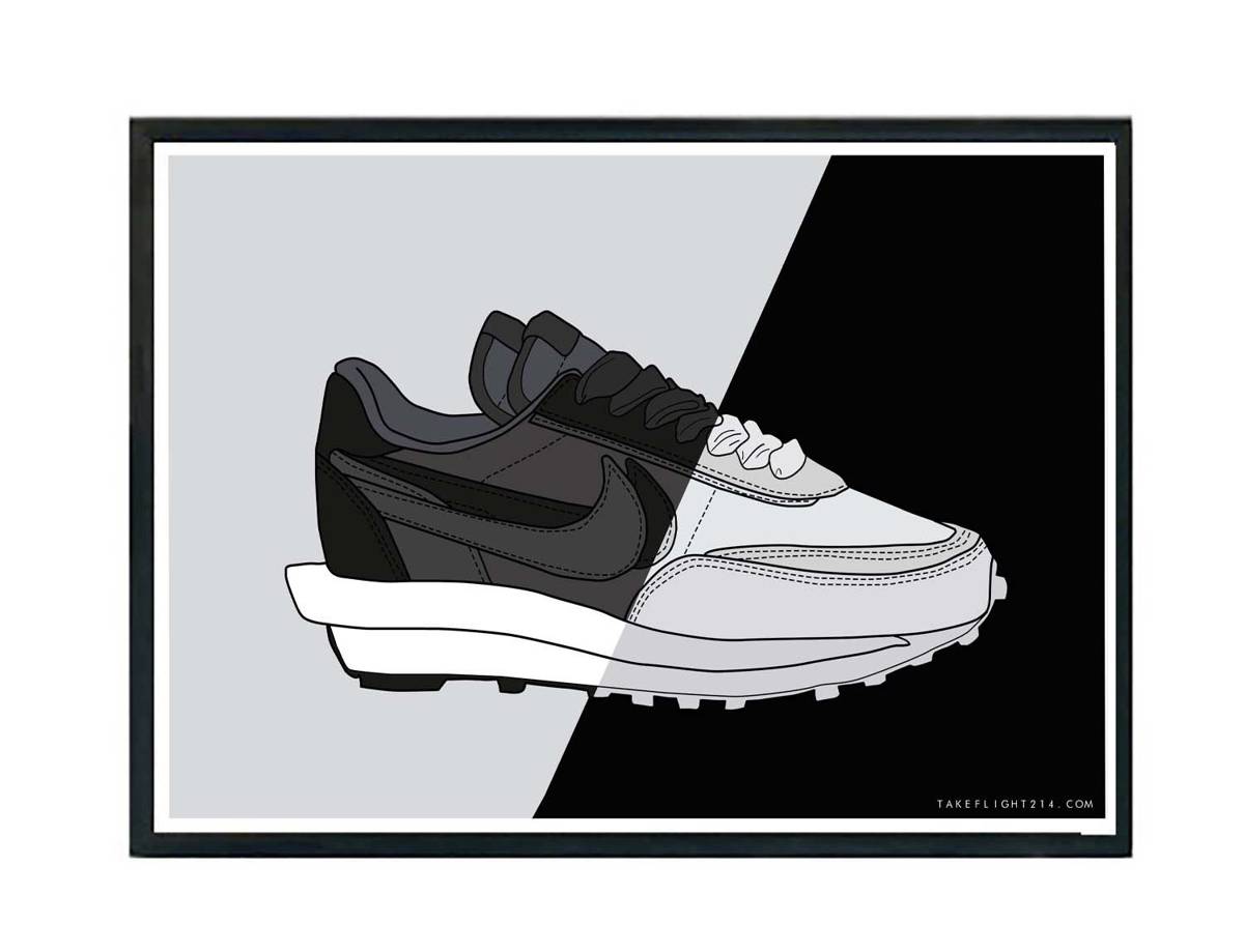 Ldv Waffle Nylon Sneaker Poster, Hypebeast Poster, Kicks Poster, Urban Wall Art, Graffiti Wall Art, Streetwear Posters, Sneaker Wall Art - Poster | Canvas Wall Art Print