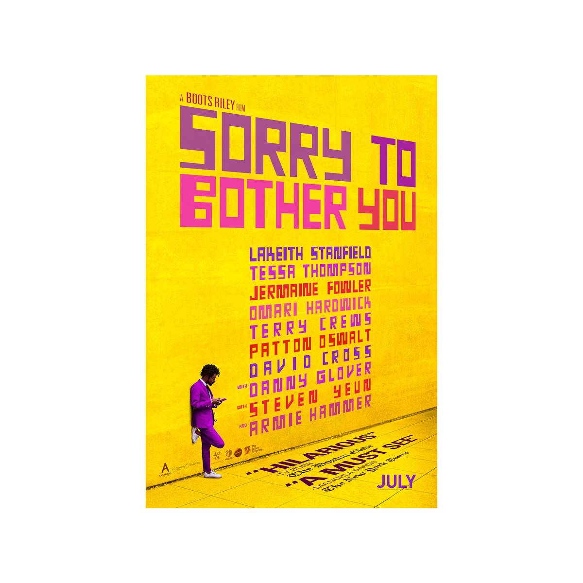 Sorry To Bother You 2018 Movie Ver. 1 - Poster | Canvas Wall Art Print
