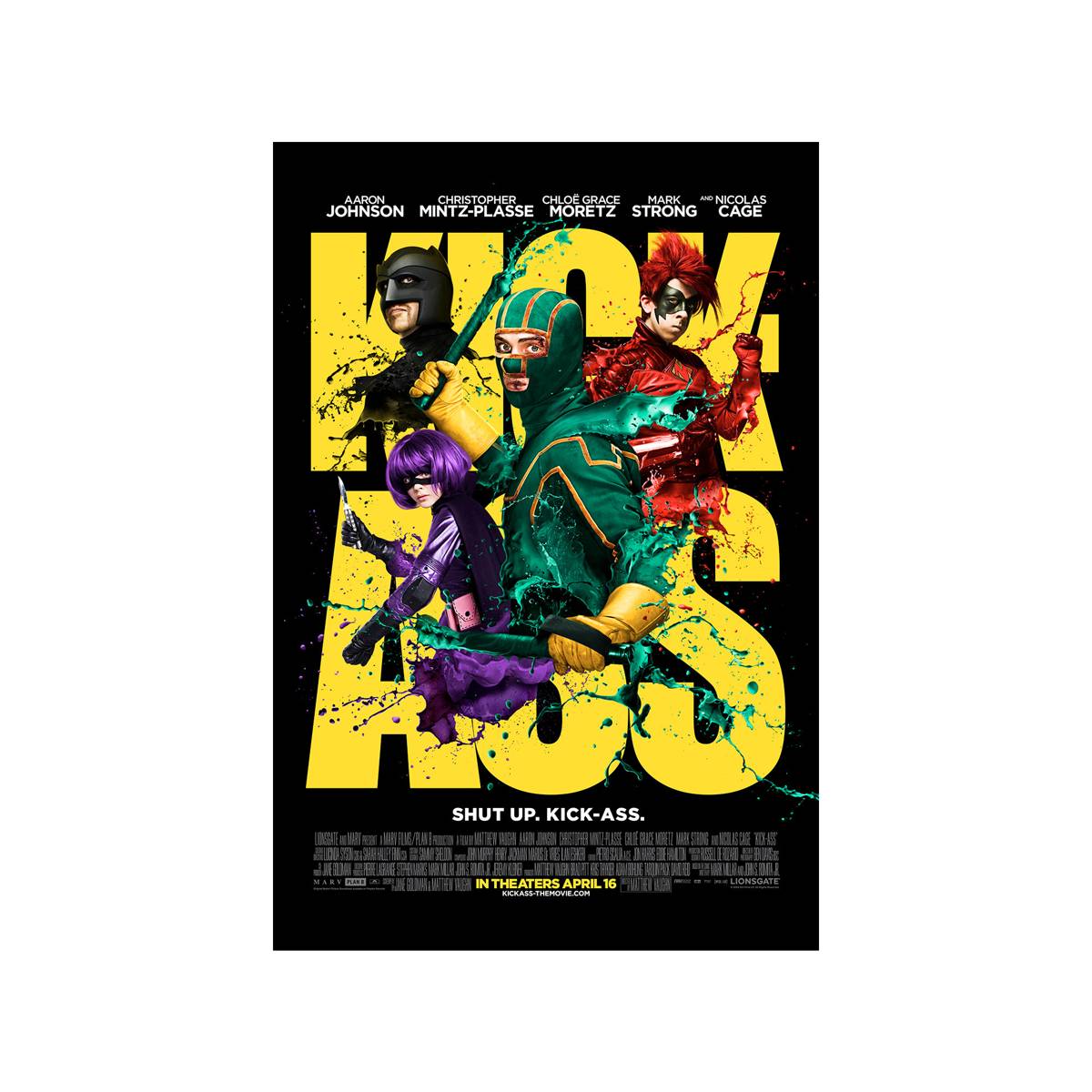 Kick-Ass 2010 Movie Ver. 1 - Poster | Canvas Wall Art Print
