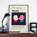 Rocky Mid-Century Modern Inspired Print - Poster | Canvas Wall Art Print
