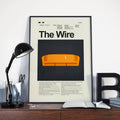 The Wire Mid-Century Modern Inspired Print - Poster | Canvas Wall Art Print