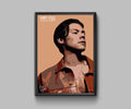 Harry Styles Portrait With Signature - Poster | Canvas Wall Art Print
