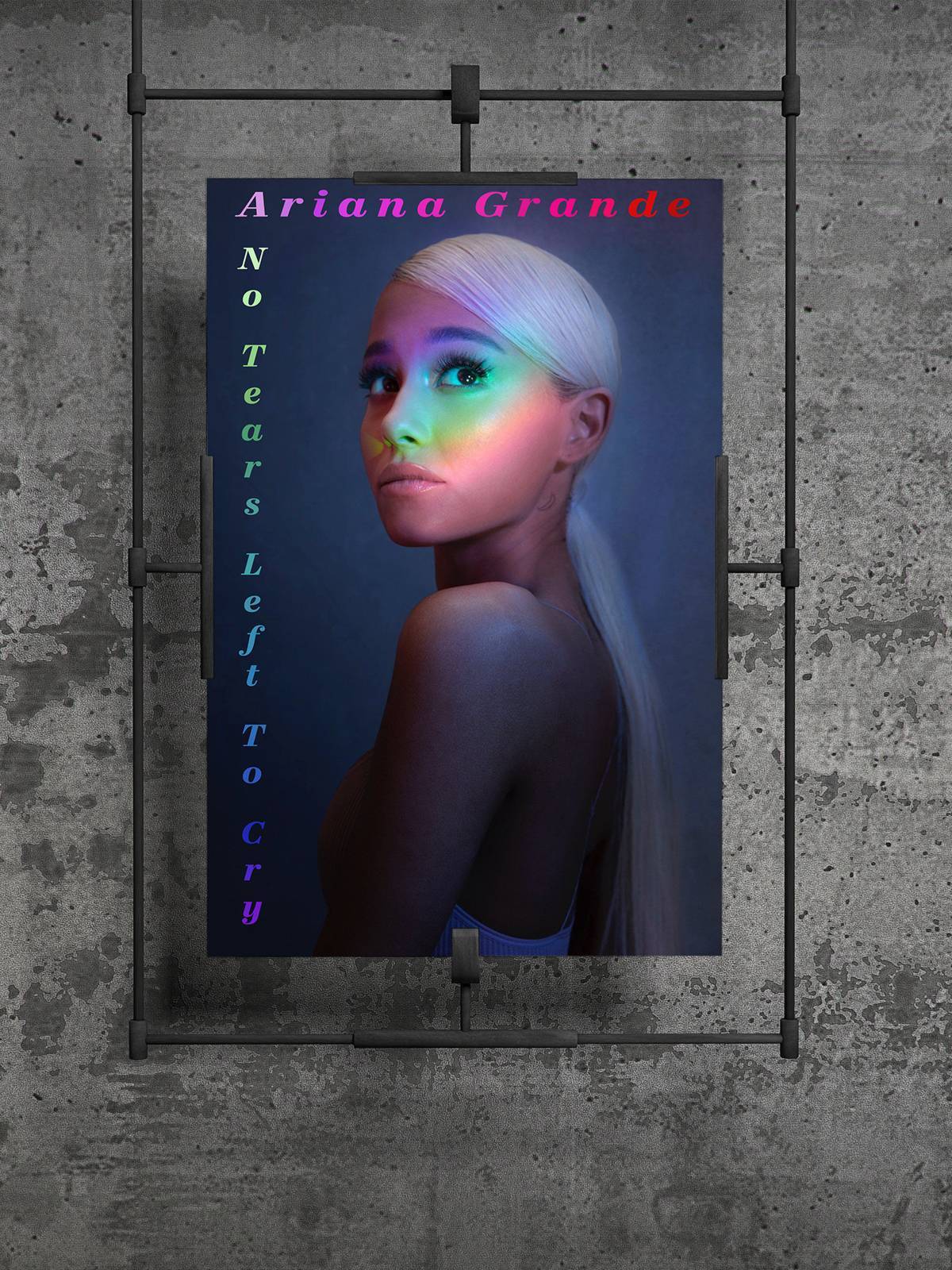Ariana Grande - No Tears Left To Cry, Ariana Grande Wall Art Home Decor - Poster | Canvas Wall Art Print
