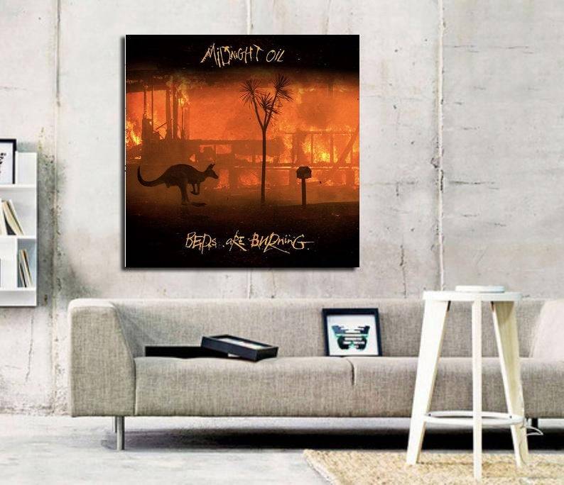 Midnight Oil Beds Are Burning Album Art Print - Poster | Canvas Wall Art Print