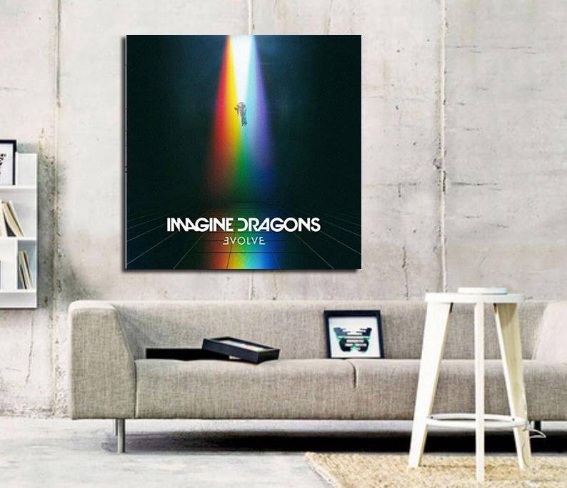 Imagine Dragons Evolve Album Art Print - Poster | Canvas Wall Art Print