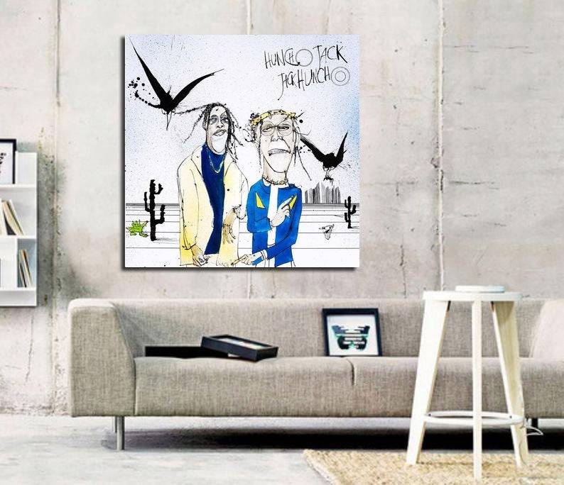 Quavo &amp;Amp; Travis Scott Huncho Jack Album Art Print - Poster | Canvas Wall Art Print