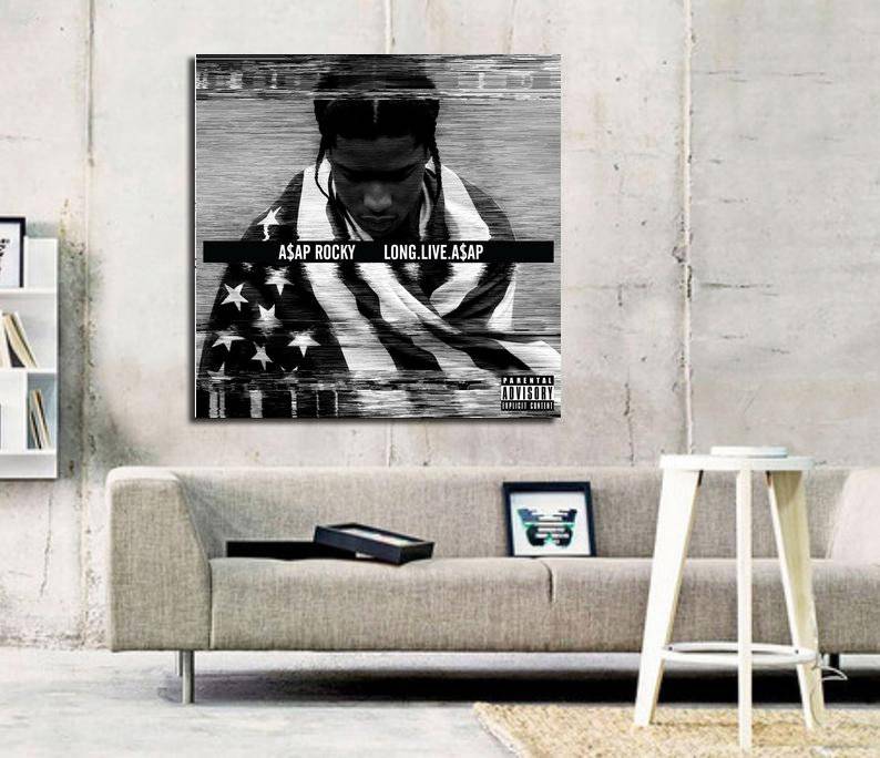 Asap Rocky Long Live Asap Hip Hop Album Art Print - Poster | Canvas Wall Art Print