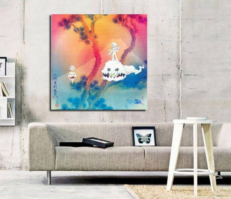 Kanye West And Kid Cudi Album Art Print - Poster | Canvas Wall Art Print