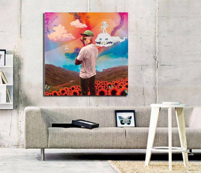 Kids See Ghosts Tyler, The Creator Album Art Print - Poster | Canvas Wall Art Print