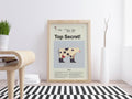 Top Secret! Mid-Century Modern Inspired Print - Poster | Canvas Wall Art Print