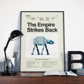 Star Wars: The Empire Strikes Back Mid-Century Modern Inspired Print - Poster | Canvas Wall Art Print