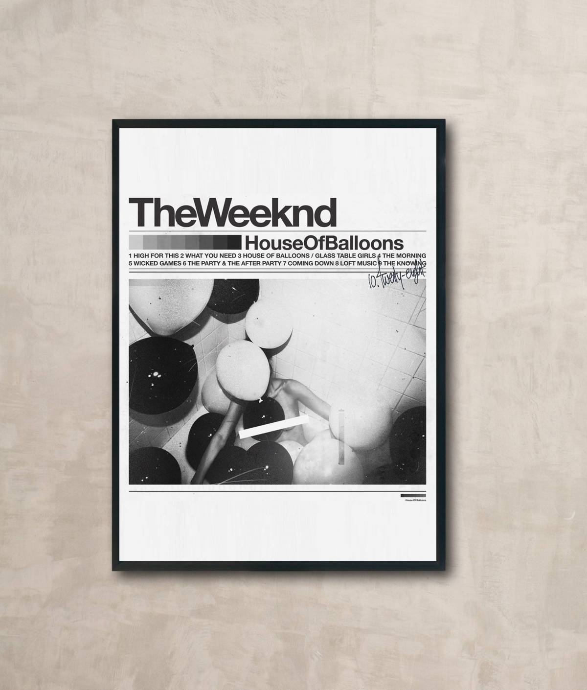 The Weeknd House Of Balloons Print - Poster | Canvas Wall Art Print