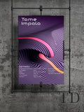 Tame Impala Currents Art Currents Slow Rush, Wall Art Minimalist Art, Music Wall Art - Poster | Canvas Wall Art Print