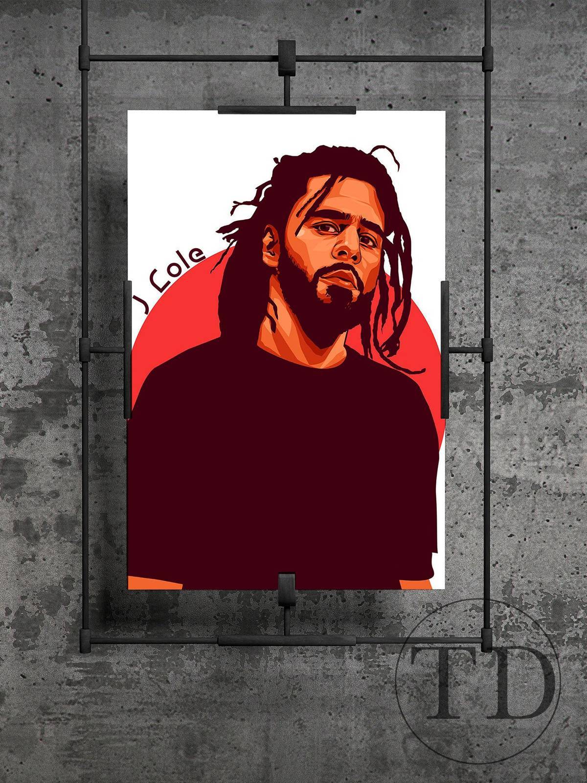 J. Cole Print Forest Hill Drive Album J. Cole Wall Art Custom Home Decor - Poster | Canvas Wall Art Print